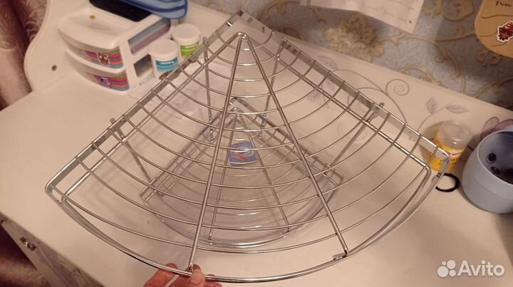 Полка уголок рейлинг в ванну кухню