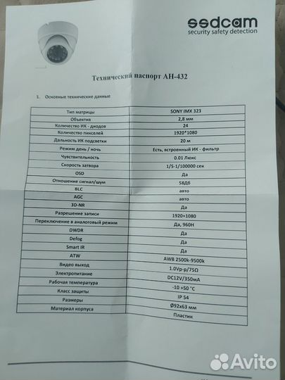 Комплект видеонаблюдения