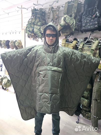 Пончо утепленное Gongtex Padding Poncho Cold Weath