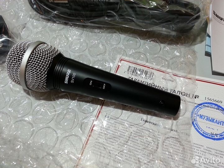 Микрофон Shure SV100-A Новый с Гарантией