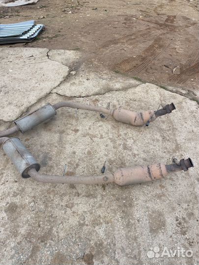 Глушитель всборе с катализаторами range rover l322