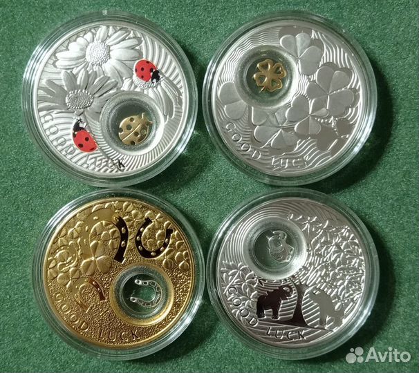 Монеты Ниуэ На удачу Серебро