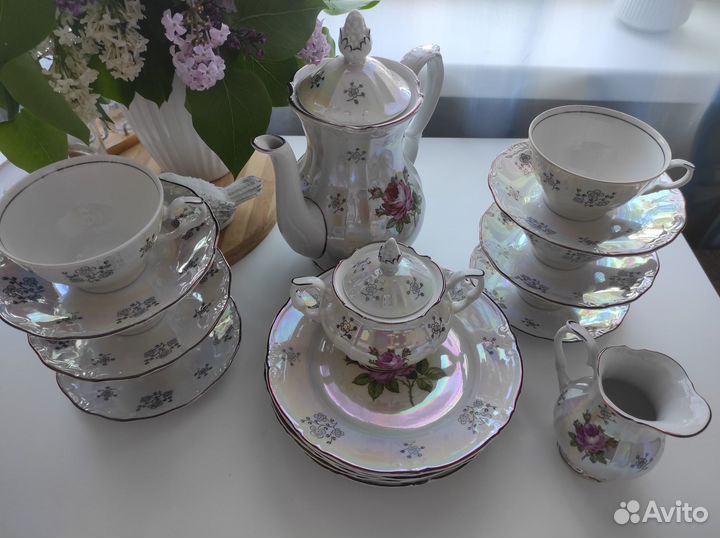 Чайный сервиз Kahla Роза ГДР