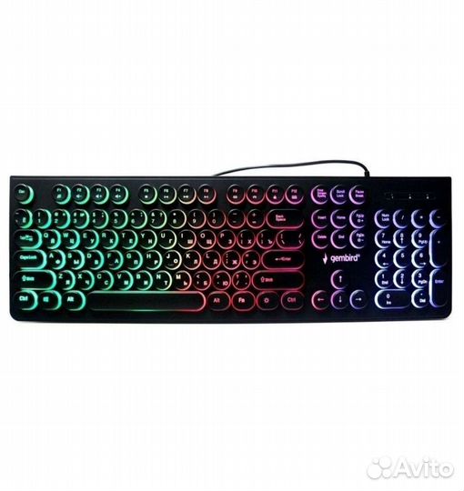 Клавиатура rgb мультимедийная с круглыми клавишами