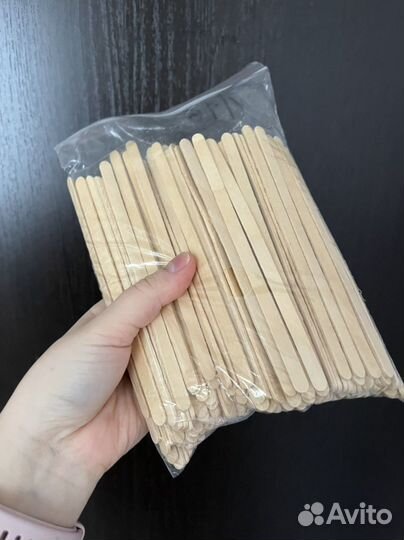 Палочки шпатель для депиляции, деревянные палочки