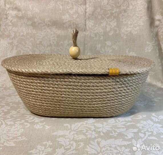 Корзина для хранения (хлебница) с крышкой