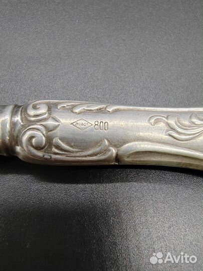 Вилка и нож ручка серебро