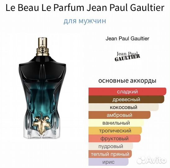 Духи парфюм jean paul gaultier Le Beau Le Parfum