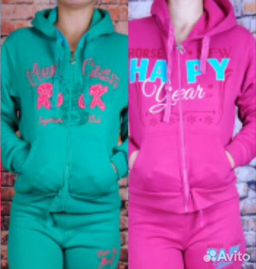 Спортивный костюм женский теплый новый