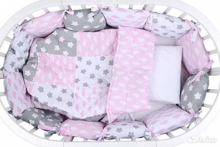 Бортики в кроватку новые