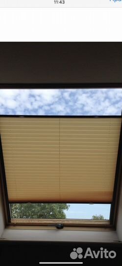 Шторы плиссе на мансардные окна