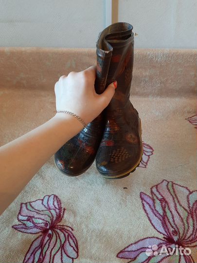 Детские резиновые сапоги 31 размер