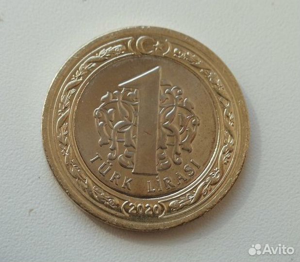 «Турция 1 лира 2020г собор святой Софии