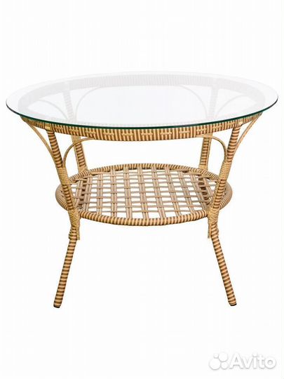 Стол Java (Ява)из искусственного ротанга,слон.кост