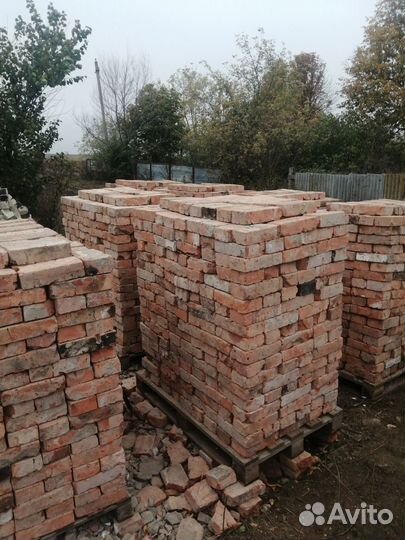 Кирпич красный полнотелый бу