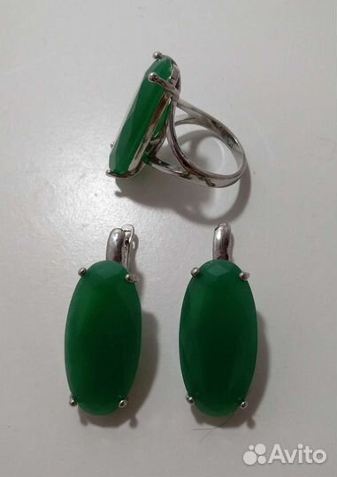 Набор кольцо и серьги