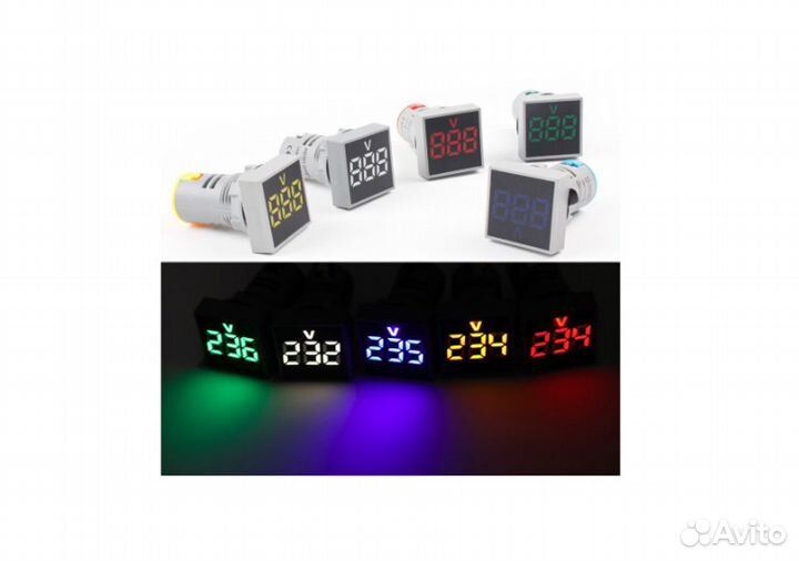 Цифровой вольтметр, амперметр перем. тока до. 100А