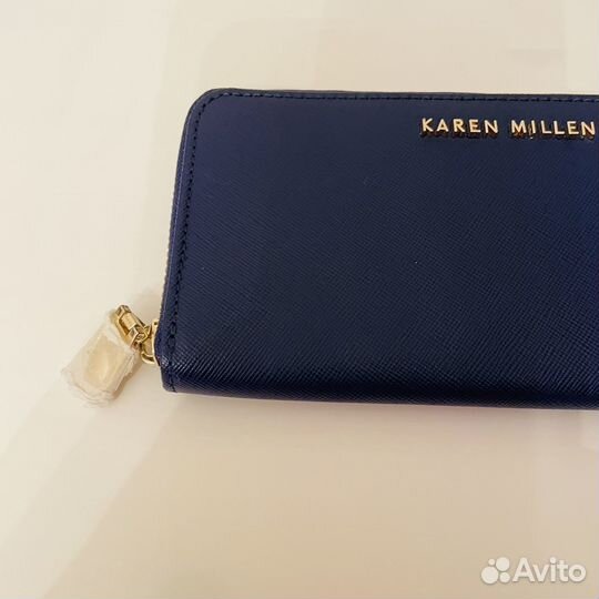 Новый кожаный кошелек (клатч) Karen Millen