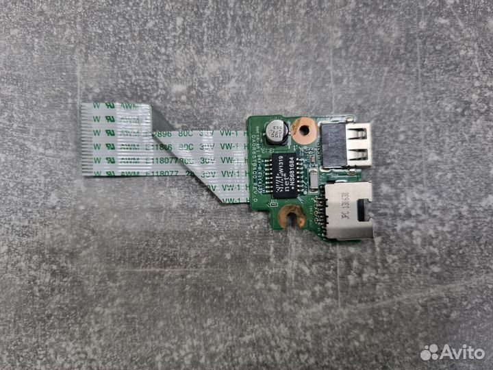 Плата USB, RJ45 HP DV6 DA0R65TB6DO REV:D