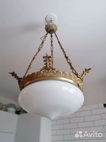Старинная люстра сталинский ампир на цепях