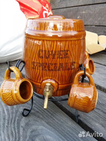 Набор - бочонок для коньяка