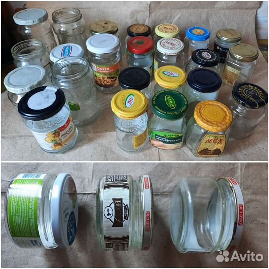 Банки стекло 0,2-0,3 л. Винтовые d- 8,2/6,0/5/4,5