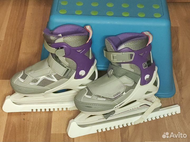 Коньки хоккейные Oxelo 32-35