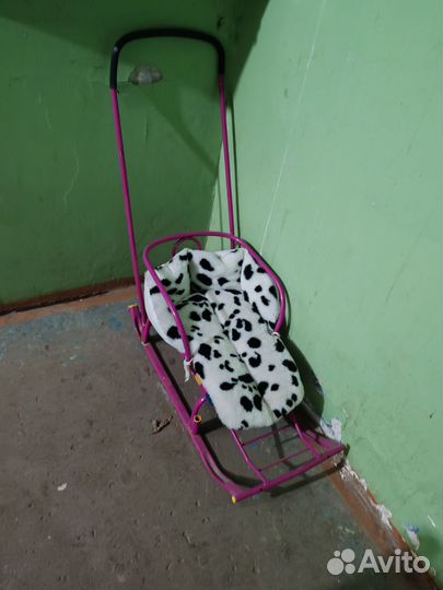 Детские санки с колесами