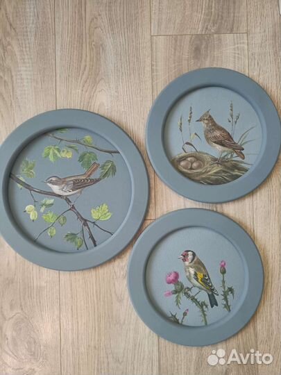 Картина маслом Птичка в крыжовнике