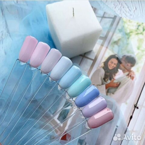 Пастельный гель-лак (разные марки)