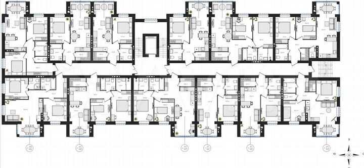 1-к. квартира, 43,5 м², 2/4 эт.