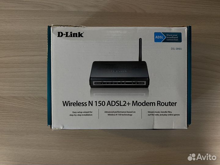 Роутер D-Link Wireless N 150 adsl2+ Modem Router