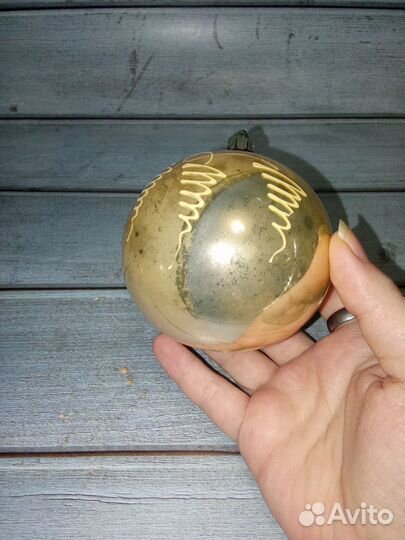 Елочная игрушка Шар Вензеля СССР