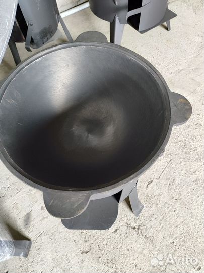 Узбекский чугунный Казан 16 л +Печ с дымоходом