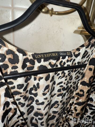 Платье love republic леопардовое