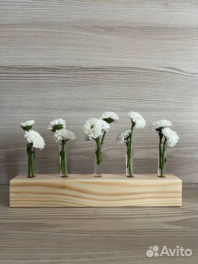Подставка для цветов деревянная