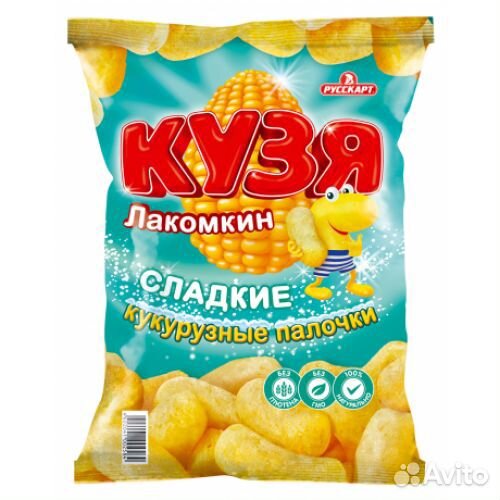 Кукурузные палочки Кузя Лакомкин 140г