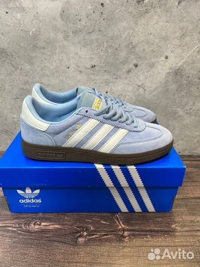 Кеды adidas spezial голубые