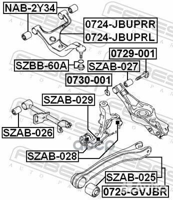 Сайлентблок szab-026 Febest