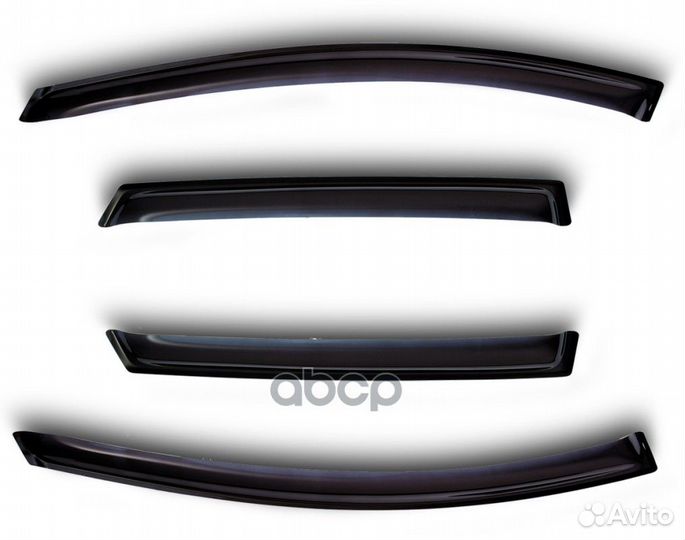 Дефлекторы окон 4 Door renault sandero, HB, 201