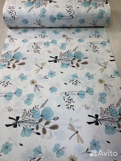 Ткань хлопок 240см (ранфорс) для постельного