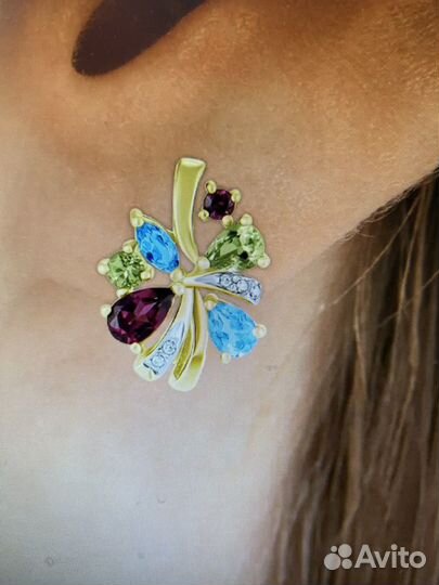 Золотые серьги 585 проба