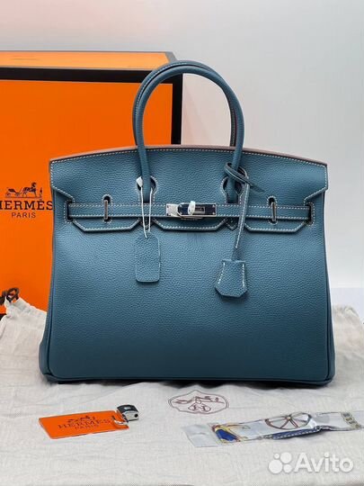 Сумка hermes birkin натуральная кожа