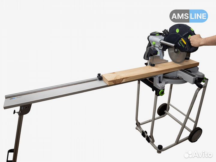 Мобильный упор удлинитель AMS KS для торцов. пилы
