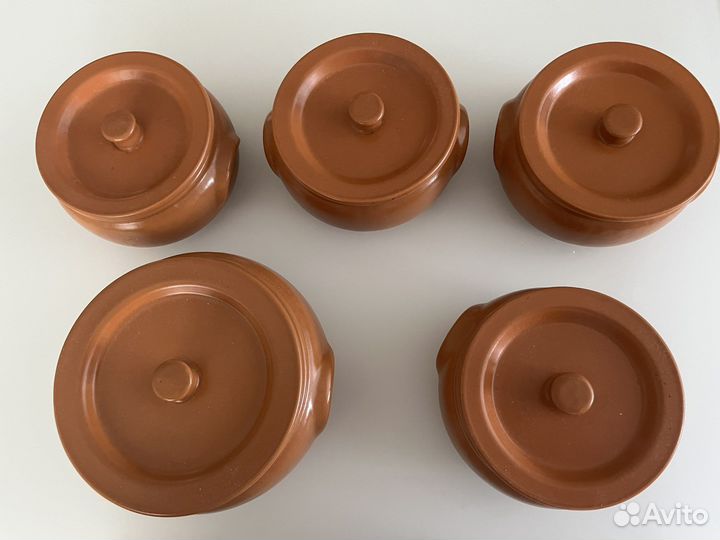 Горшки доя запекания керамические