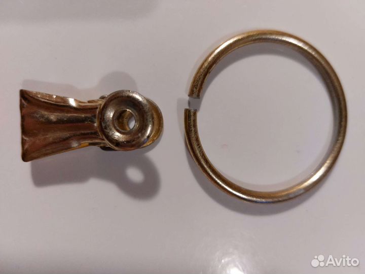 Прищепки на кольцах на багеты, СССР, 40 штук