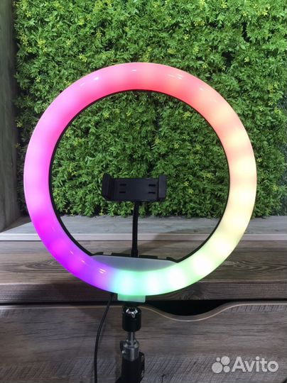 Кольцевая лампа RGB 32см