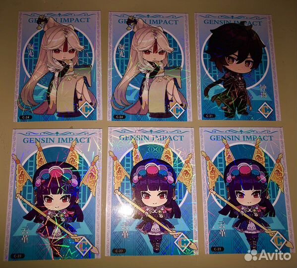 Коллекционные карточки геншин