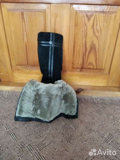 Сапоги женские зимние замшевые