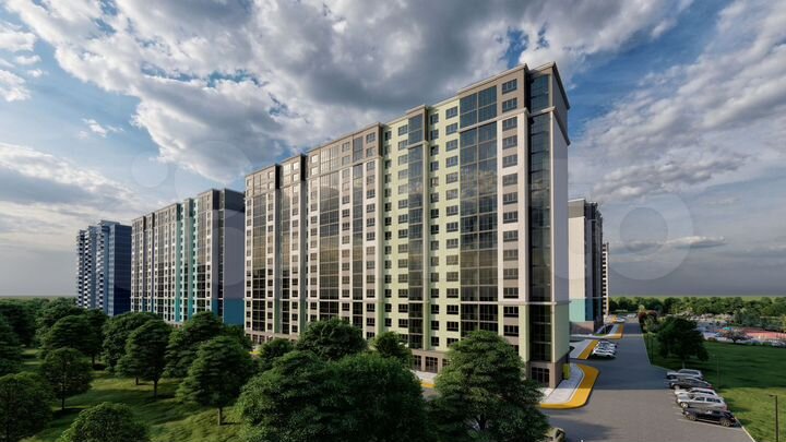 2-к. квартира, 62,6 м², 15/17 эт.